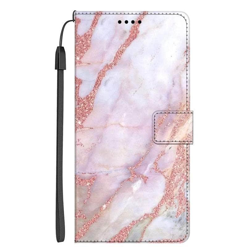 Casebuddy 8 / For Galaxy A24 Galaxy A24 Marble Leather Case