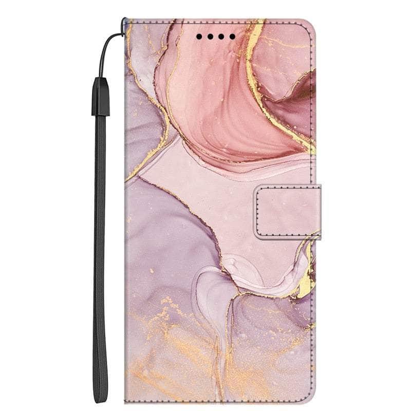 Casebuddy 7 / For Galaxy A24 Galaxy A24 Marble Leather Case