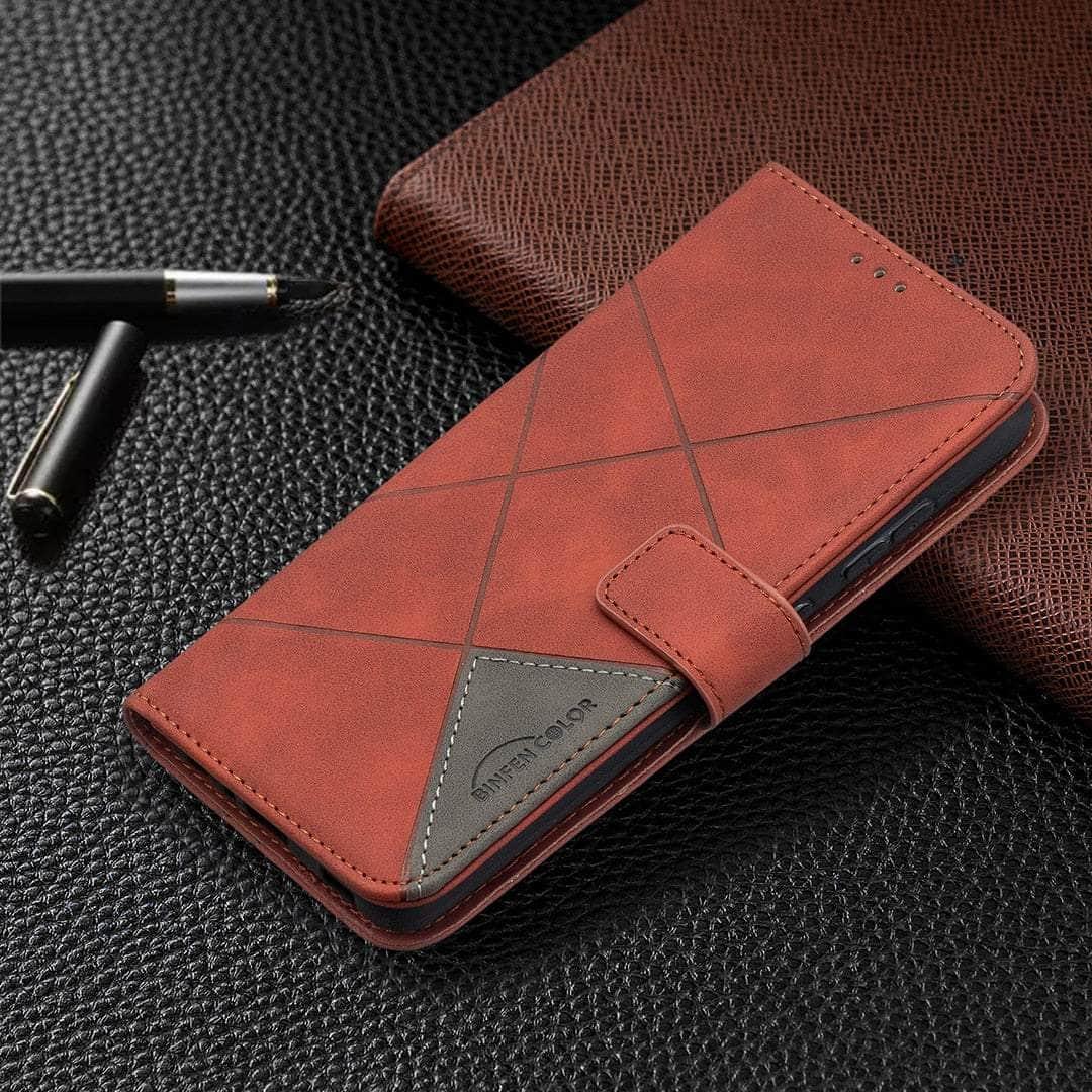 Casebuddy Galaxy A34 / Brown Galaxy A34 Wallet Flip Leather Case