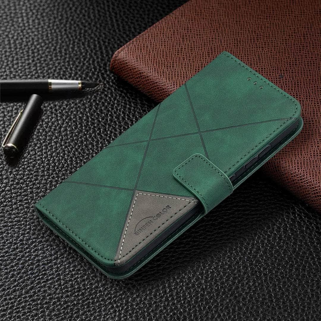 Casebuddy Galaxy A34 / Green Galaxy A34 Wallet Flip Leather Case