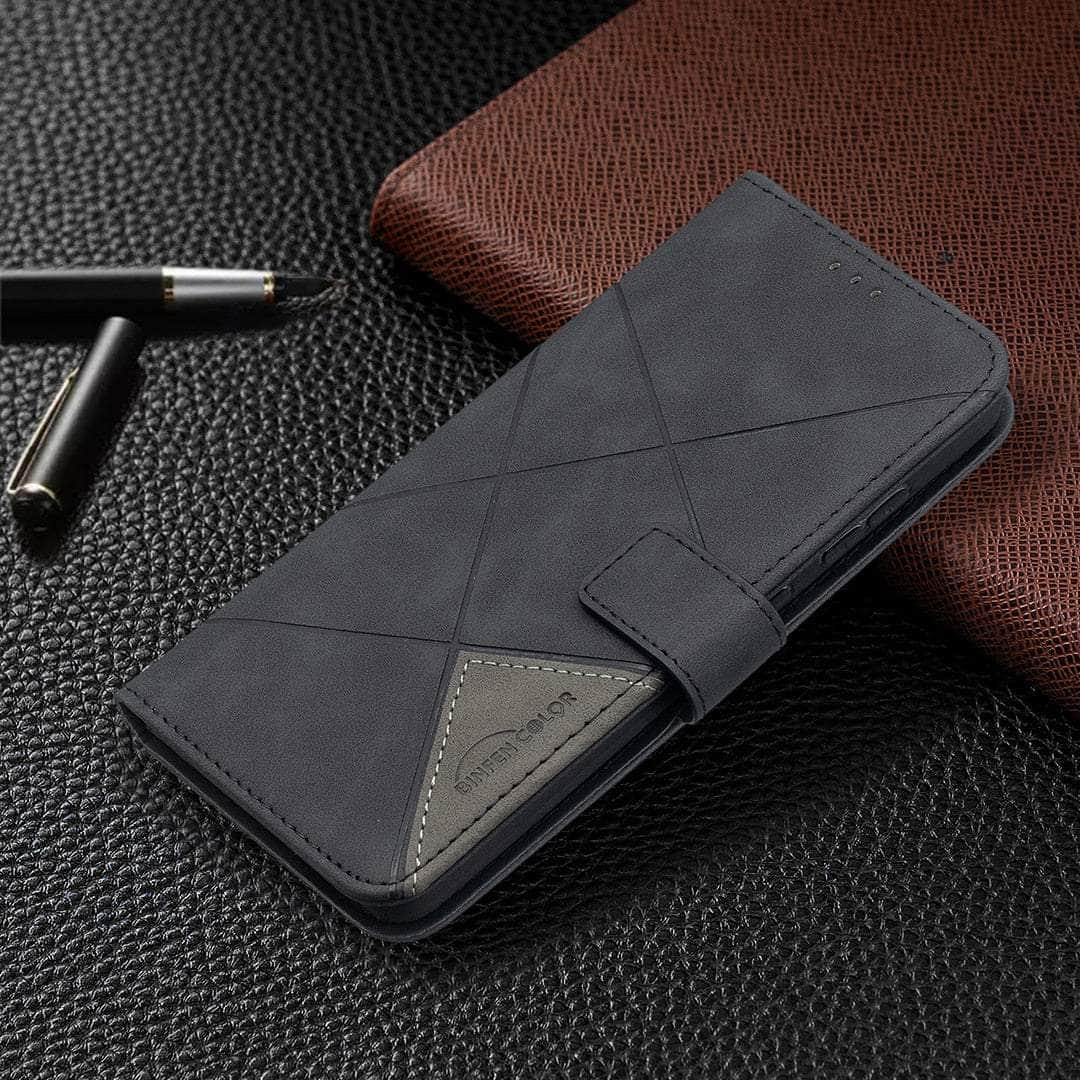 Casebuddy Galaxy A34 / Black Galaxy A34 Wallet Flip Leather Case