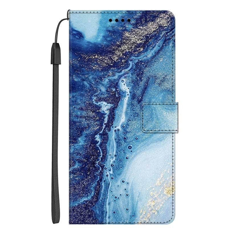 Casebuddy 18 / For Galaxy A54 5G Galaxy A54 Marble Leather Case