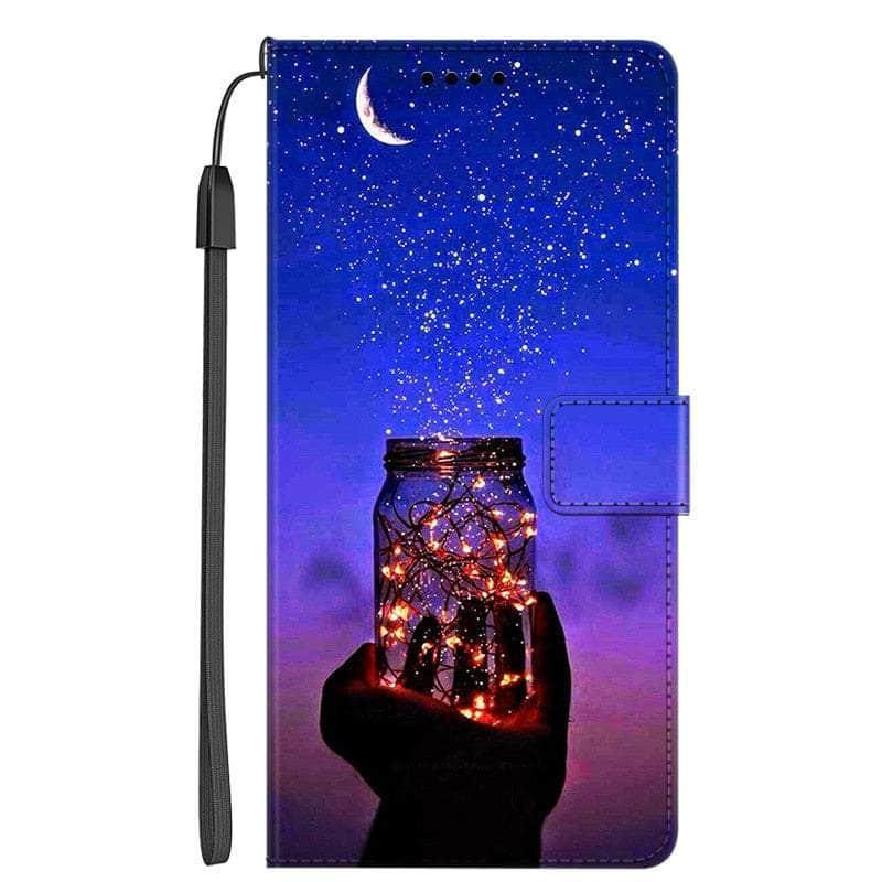 Casebuddy 4 / For Galaxy A54 5G Galaxy A54 Marble Leather Case