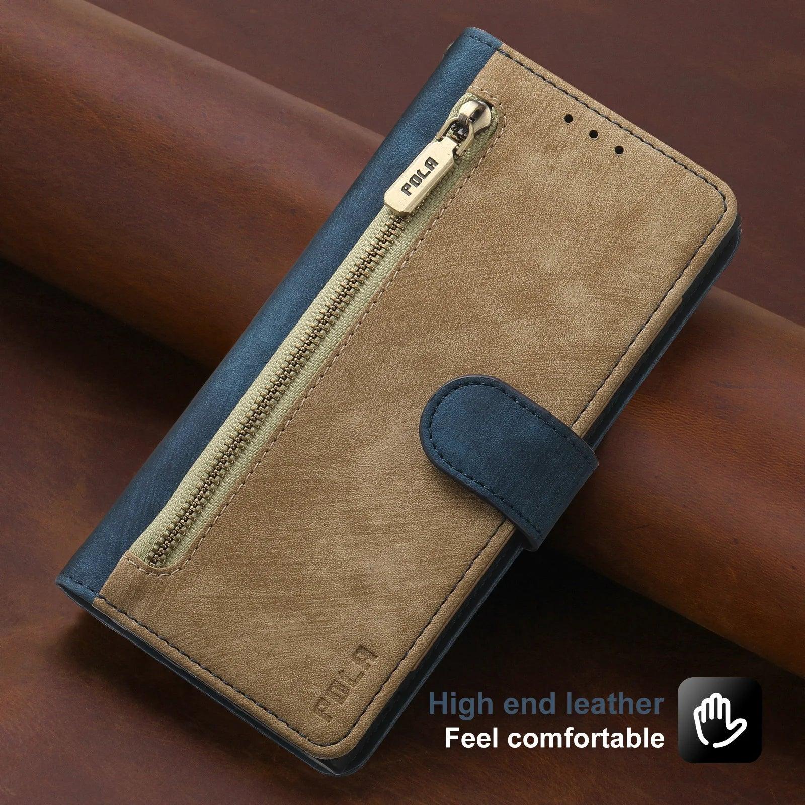 Galaxy S24 Plus Anti-Theft Brush Leather Case