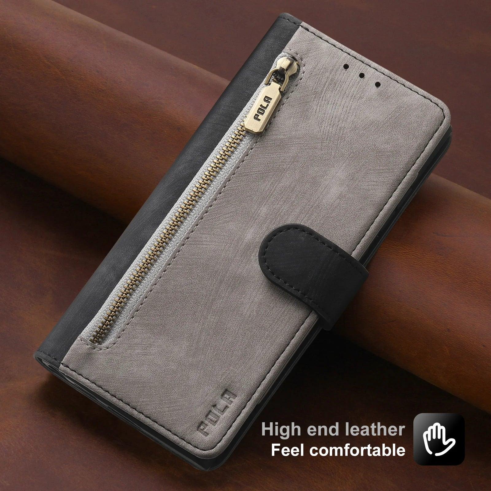 Galaxy S24 Plus Anti-Theft Brush Leather Case