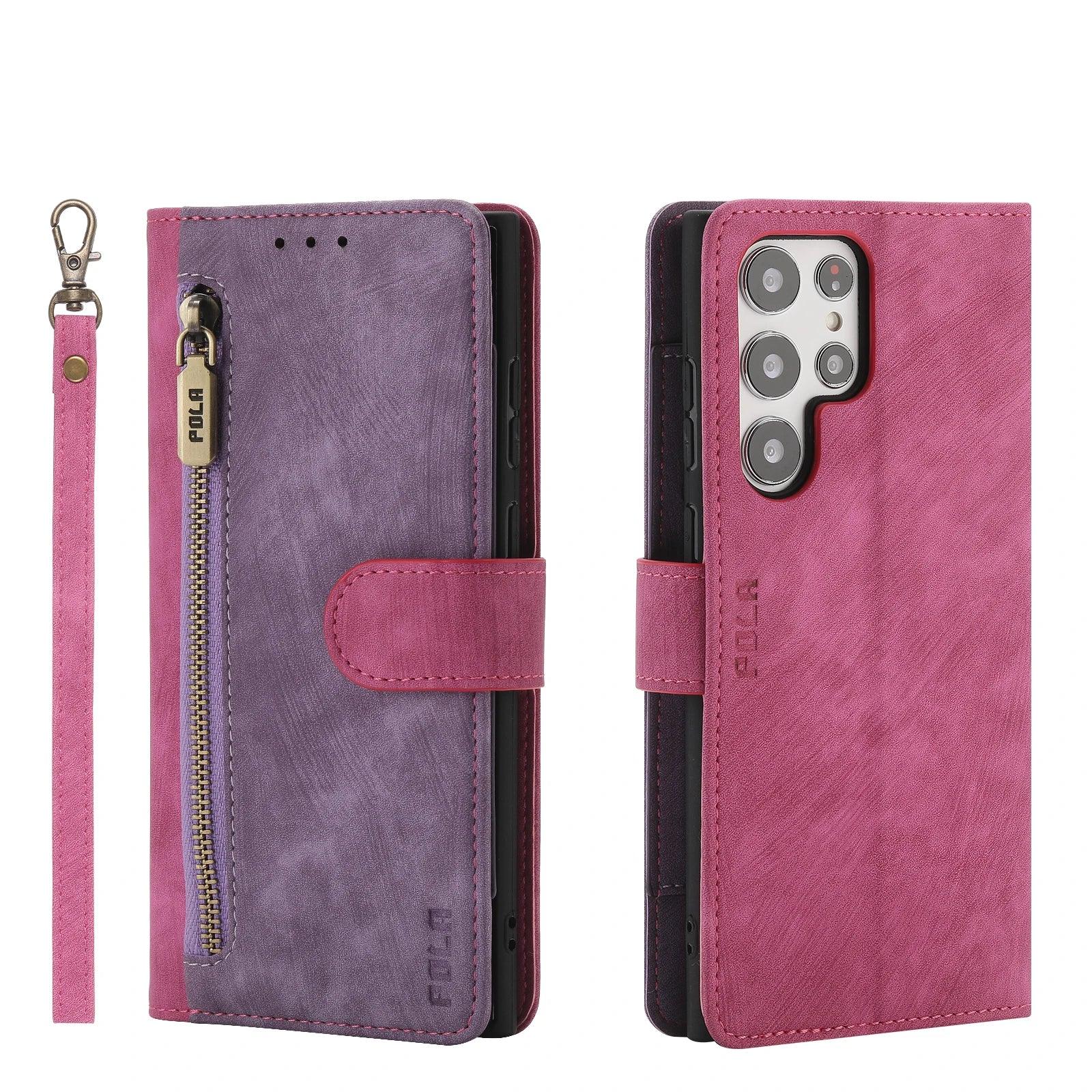 Galaxy S24 Plus Anti-Theft Brush Leather Case