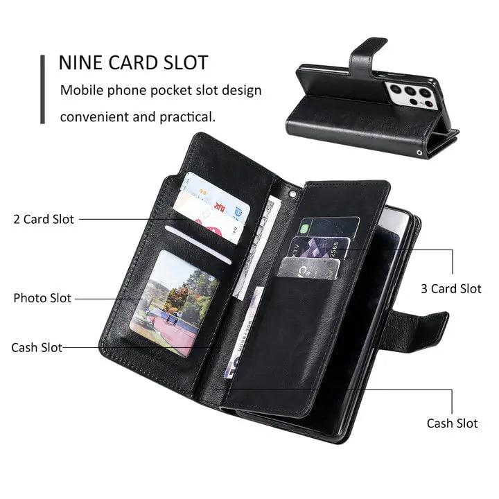 Galaxy S24 Plus Flip Wallet Book Leather Case