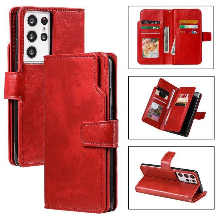 Galaxy S24 Plus Flip Wallet Book Leather Case