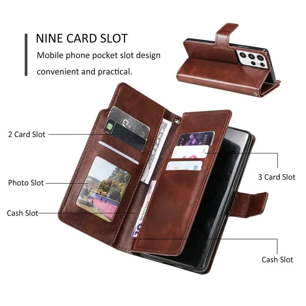 Galaxy S24 Plus Flip Wallet Book Leather Case