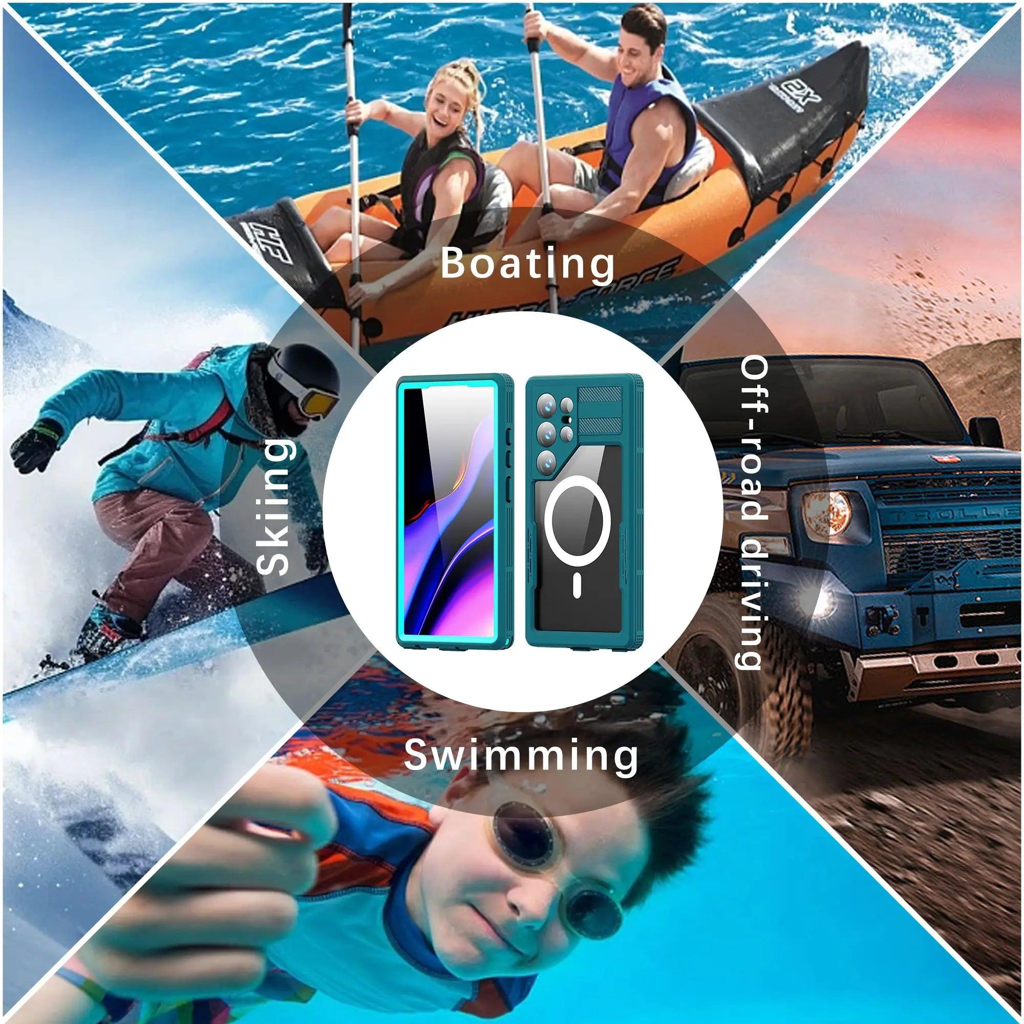 Casebuddy Black / For Galaxy S24 Plus Galaxy S24 Plus IP68 Military Waterproof Case