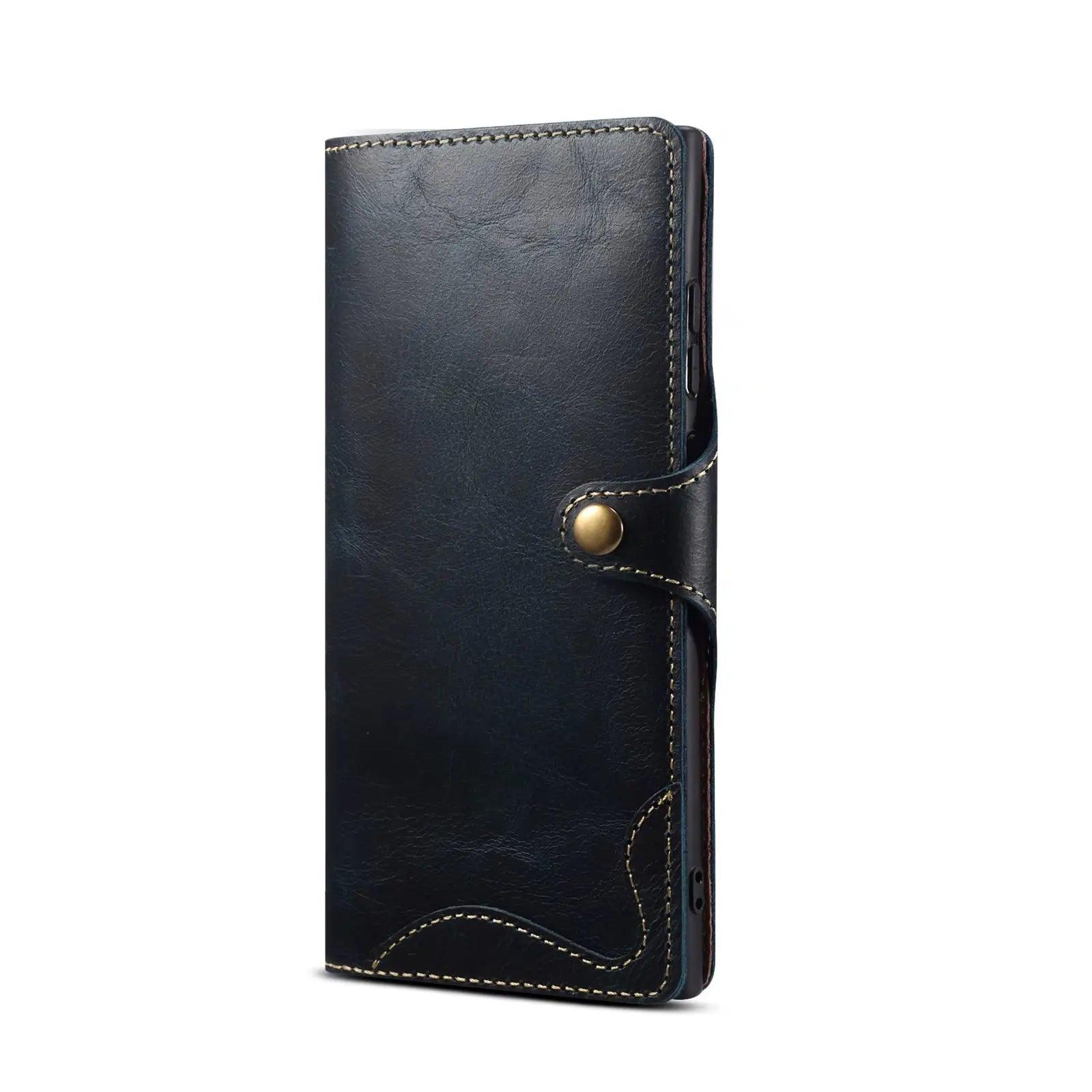 Casebuddy Galaxy S24 Plus Real Cowhide Leather Wallet Case