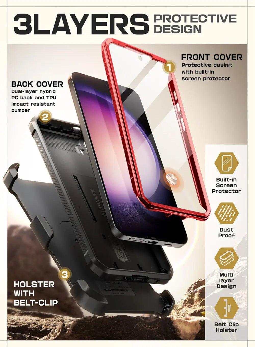 Casebuddy Galaxy S24 Ultra Supcase UB Pro Full-Body Dual Layer Case