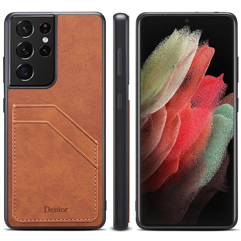 Casebuddy Galaxy S24 Ultra Luxury Vegan Leather Card Slot Case