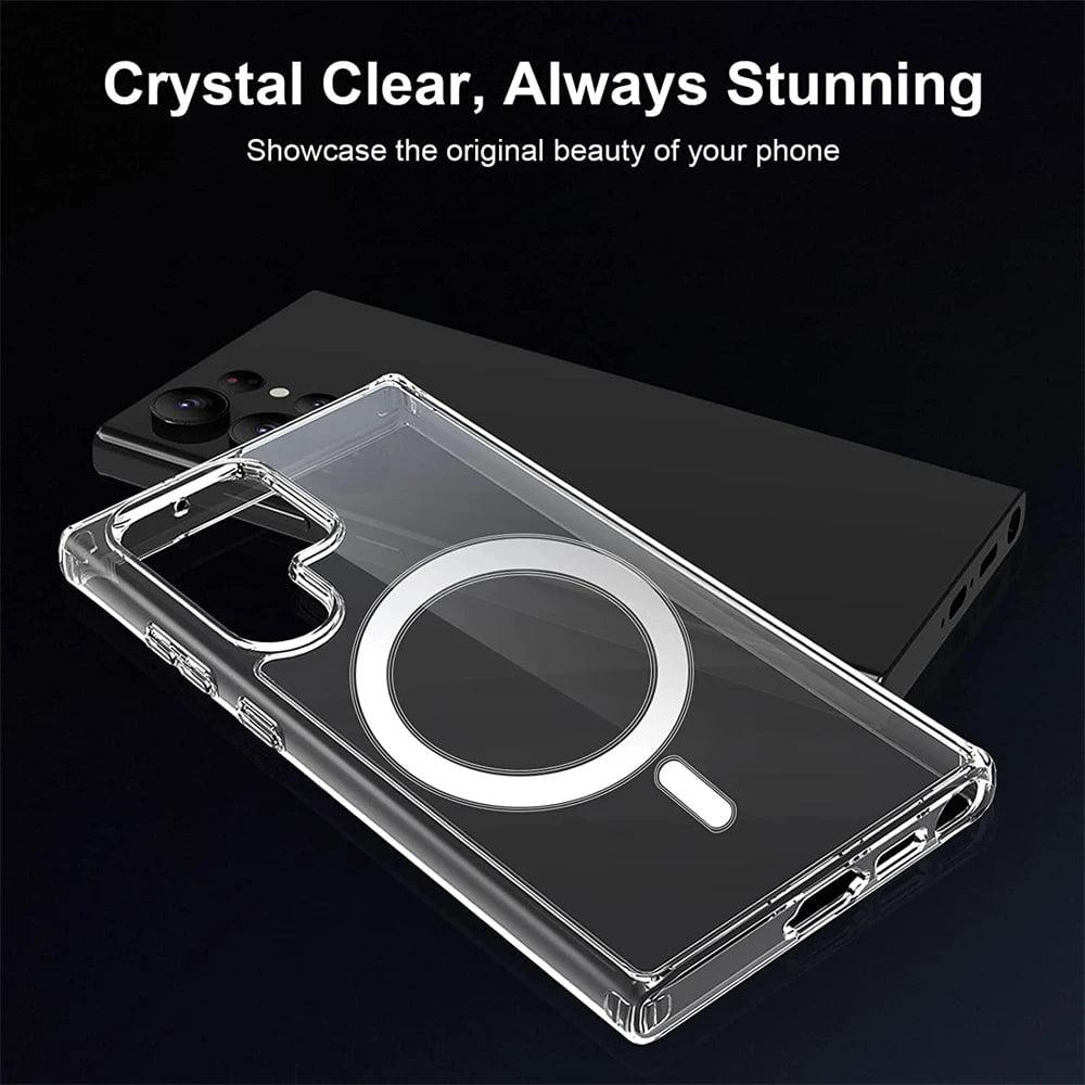 Casebuddy Transparent / For S24 Ultra Galaxy S24 Ultra Magsafe Magnetic Wireless Charging Case