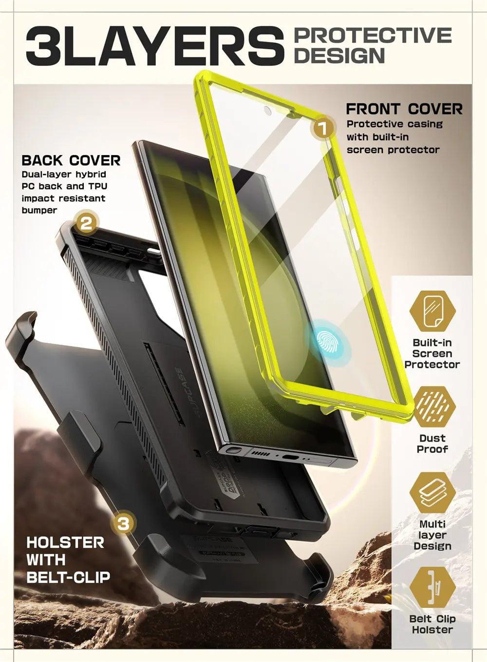 Casebuddy Galaxy S24 Ultra Supcase UB Pro Full-Body Dual Layer Case