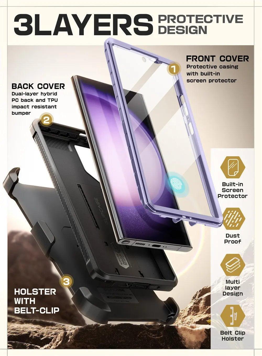 Casebuddy Galaxy S24 Ultra Supcase UB Pro Full-Body Dual Layer Case