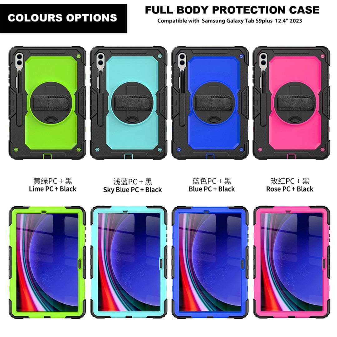 Casebuddy Galaxy Tab S9 Heavy Duty Kickstand Strap Case