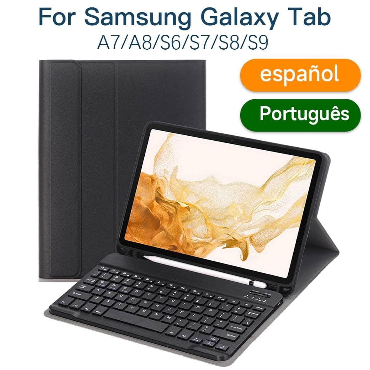 Casebuddy Black / English  S9 Plus Galaxy Tab S9 Plus Bluetooth Keyboard Case