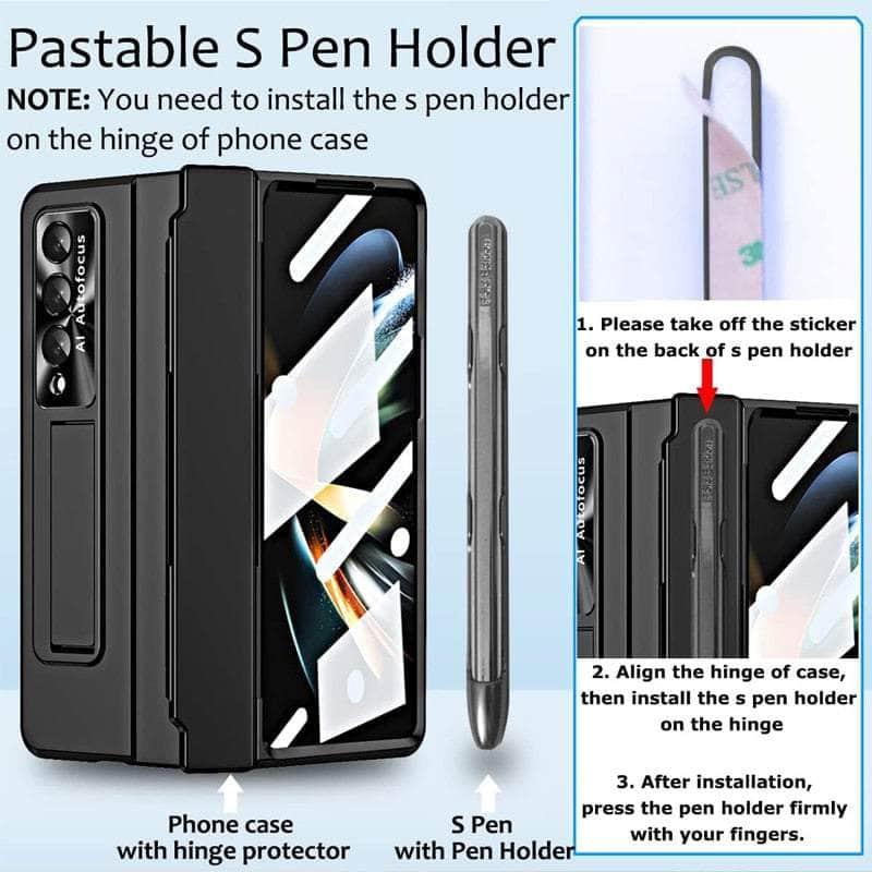 Casebuddy Galaxy Z Fold 4 Pen Holder Kickstand Case