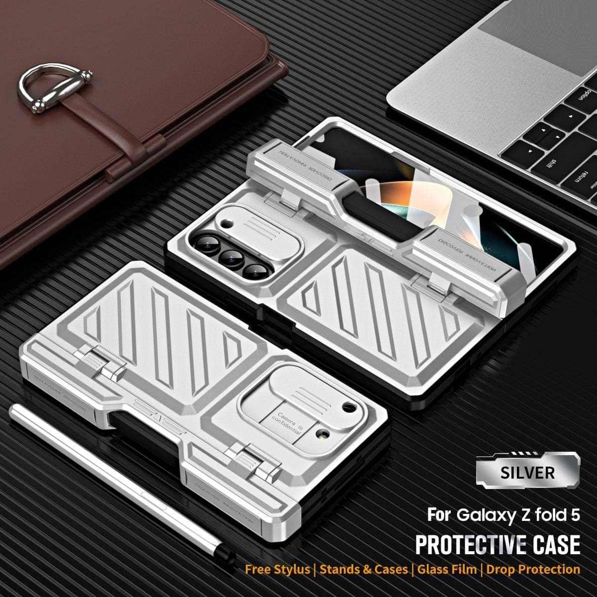 Casebuddy Galaxy Z Fold 5 Rugged Armor Pen Slot Case