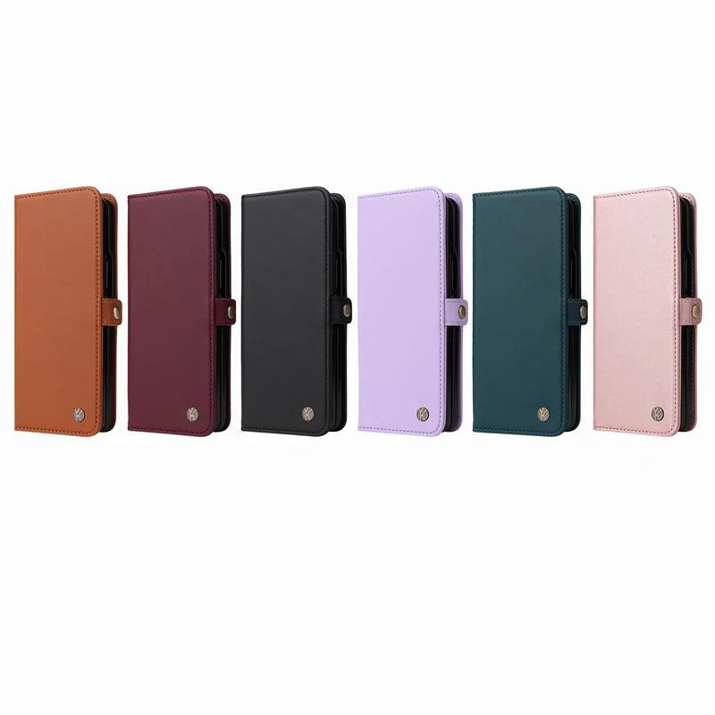 Galaxy Z Fold 6 Leather Wallet Magnetic Case - CaseBuddy Australia