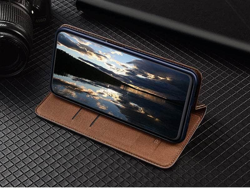 Casebuddy Genuine Galaxy A34 Leather Flip Wallet Case