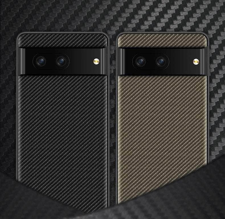 Casebuddy Google Pixel 8 Carbon Fiber Vegan Leather Case