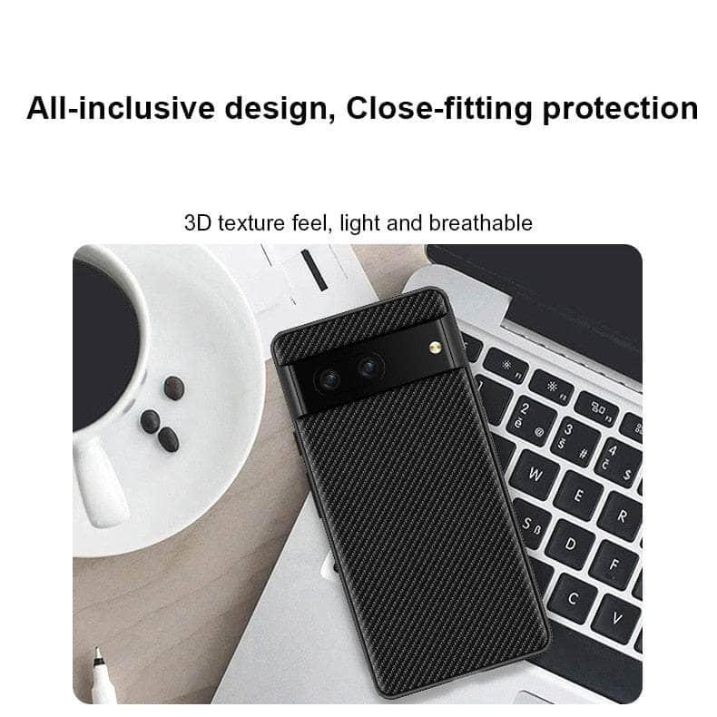 Casebuddy Google Pixel 8 Carbon Fiber Vegan Leather Case