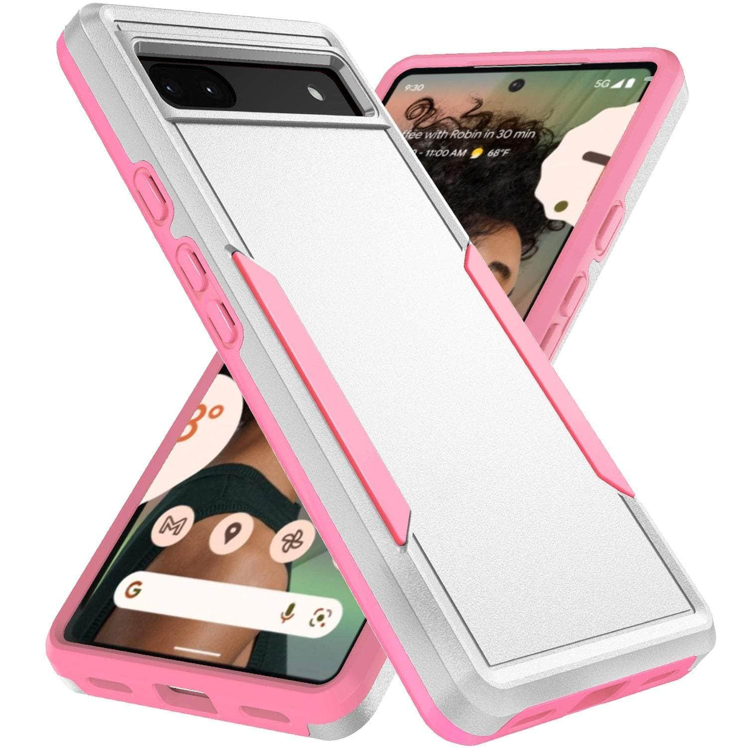 Casebuddy White / for Pixel 8 pro Google Pixel 8 Pro Shockproof Hard Bag Cover