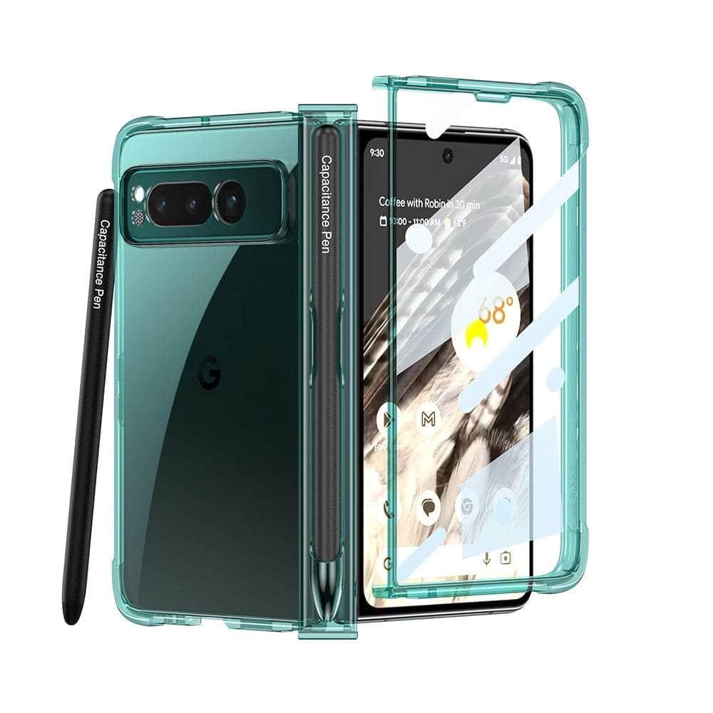 Casebuddy Green / For Pixel Fold Google Pixel Fold Pen Holder Shockproof Case