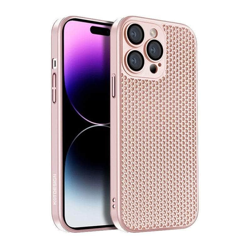 Casebuddy Pink / For iPhone 15 Plus Heat Dissipation Cooling iPhone 15 Plus Case