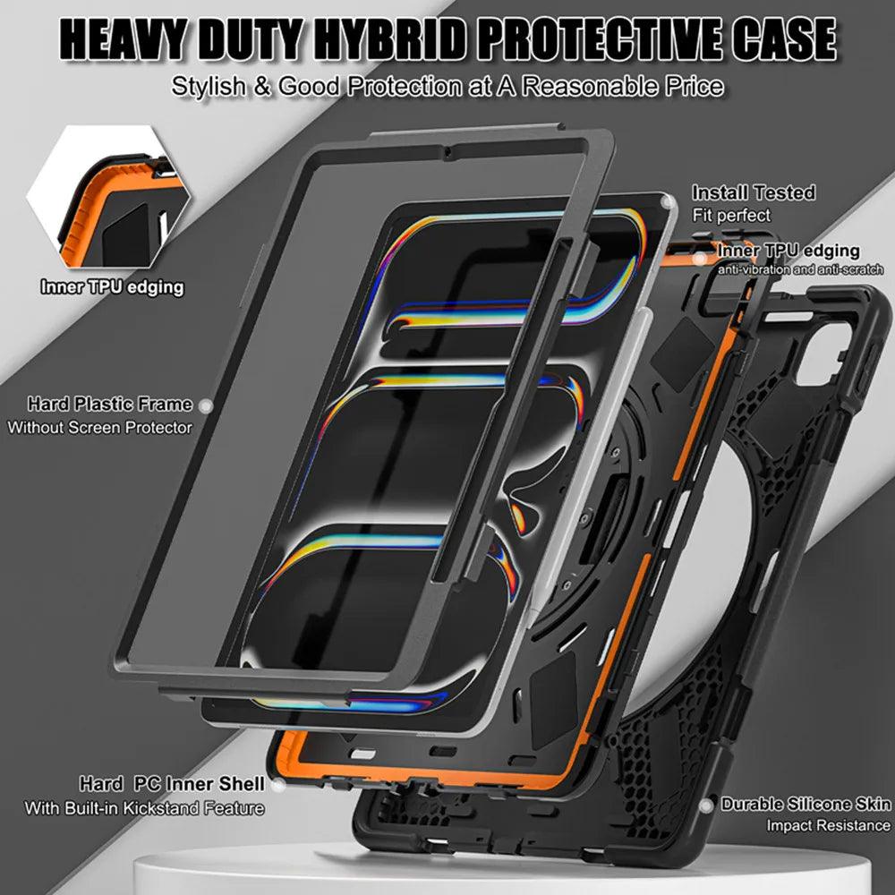 iPad Pro 11 2024 Heavy Duty Rugged Shockproof Case - CaseBuddy Australia