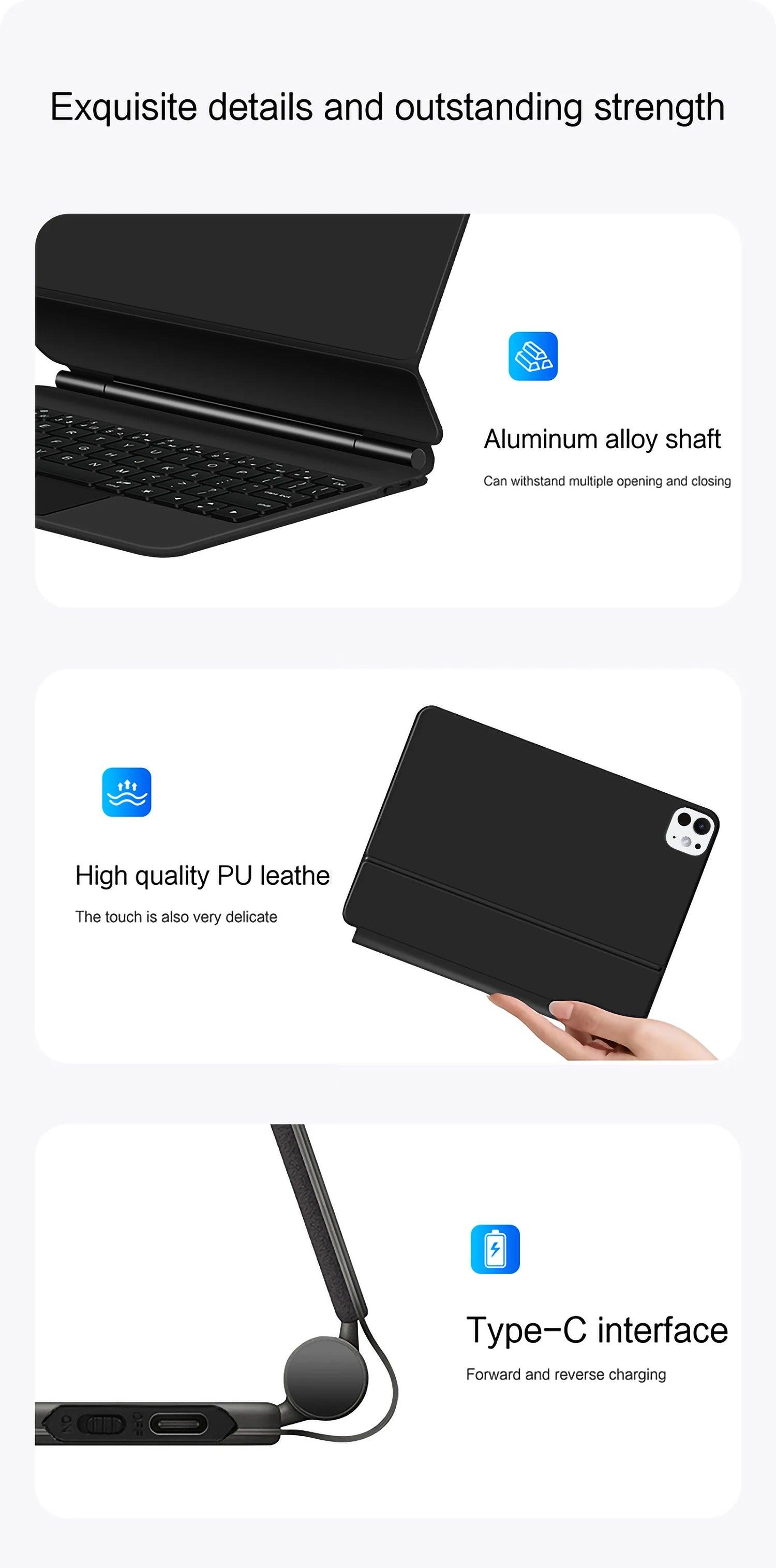 iPad Pro 11 2024 Magic Keyboard Smart Magnetic Case - CaseBuddy Australia