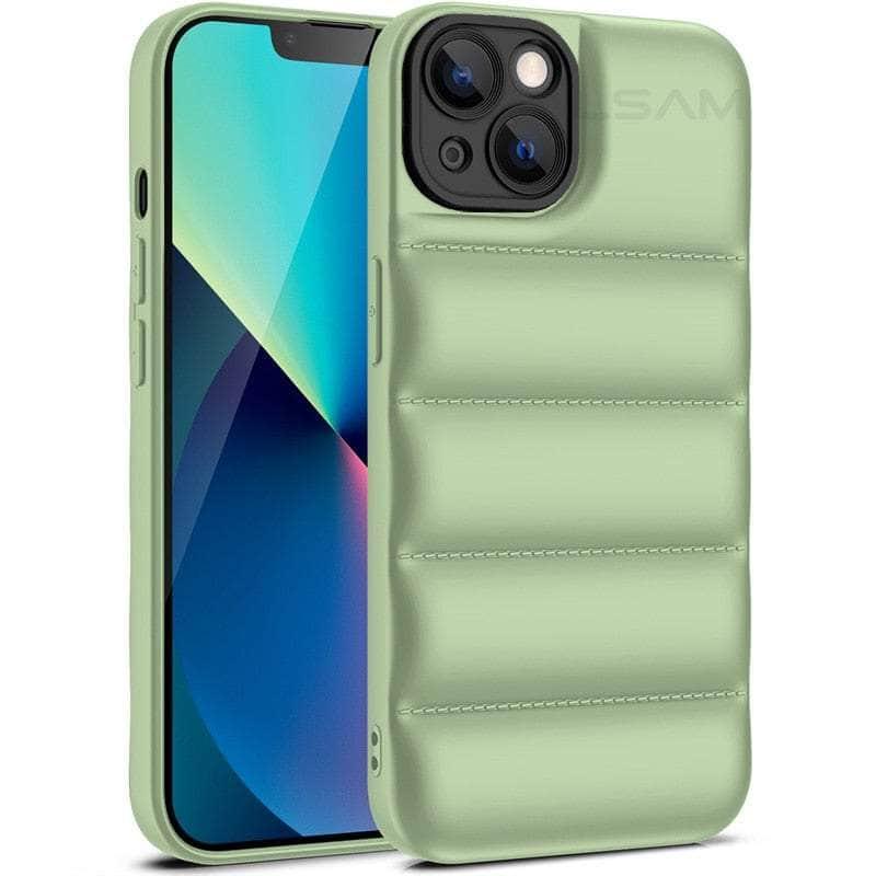 Casebuddy B-Green / For iPhone 15 Plus iPhone 15 Plus Down Jacket Shockproof Cover