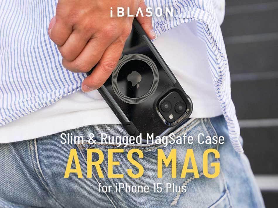 Casebuddy iPhone 15 Plus I-BLASON AresMag Shockproof MagSafe Case