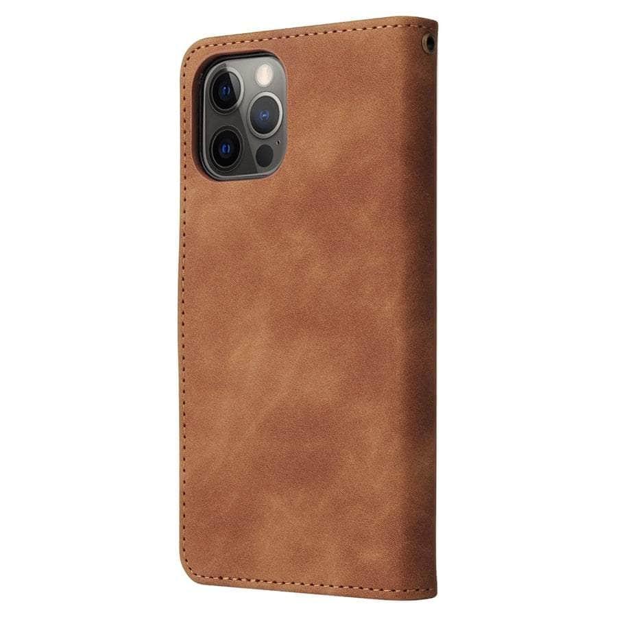 Casebuddy iPhone 15 Plus Leather Wallet Case