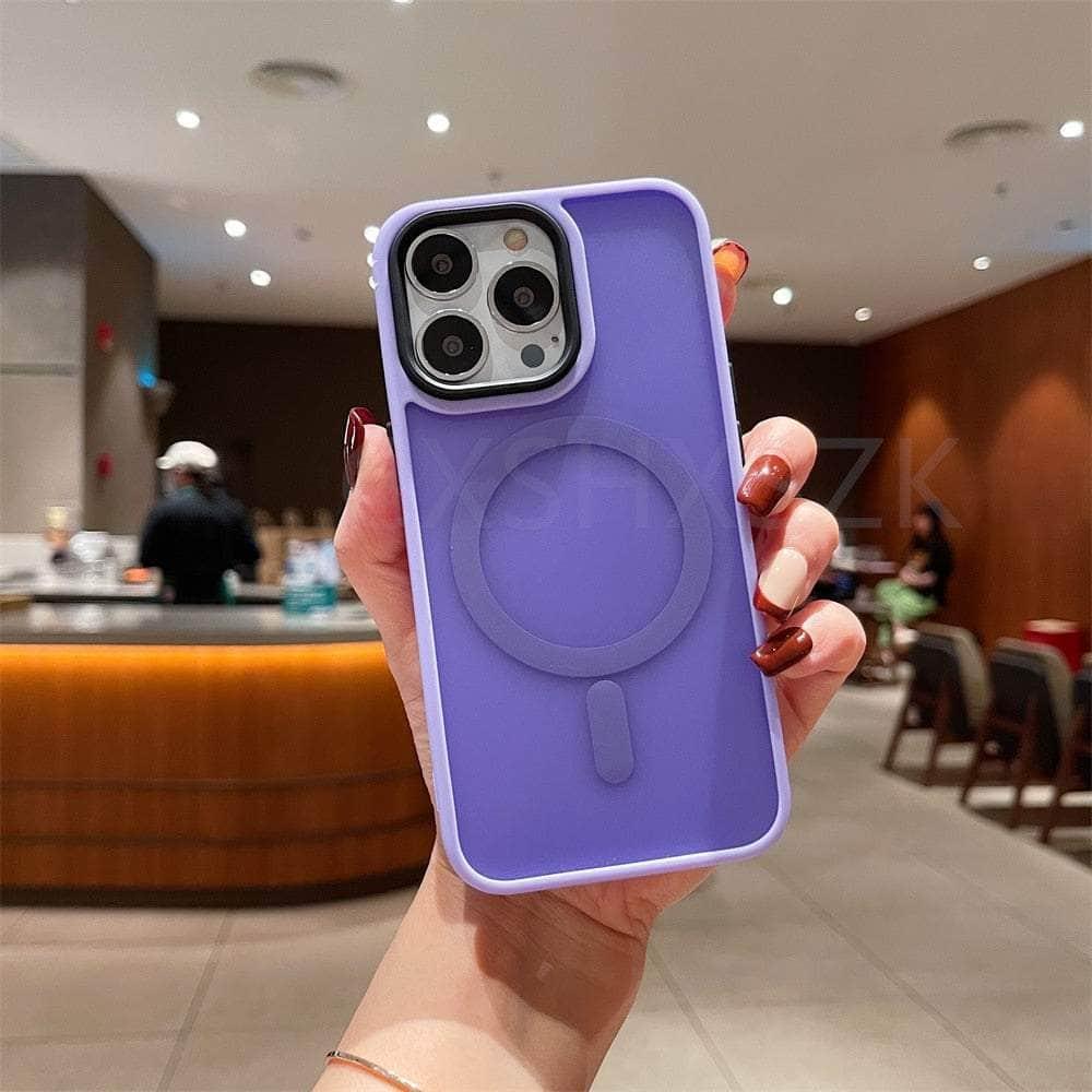 Casebuddy Light Purple / For iPhone 15 Plus iPhone 15 Plus Magnetic Magsafe Shockproof Case