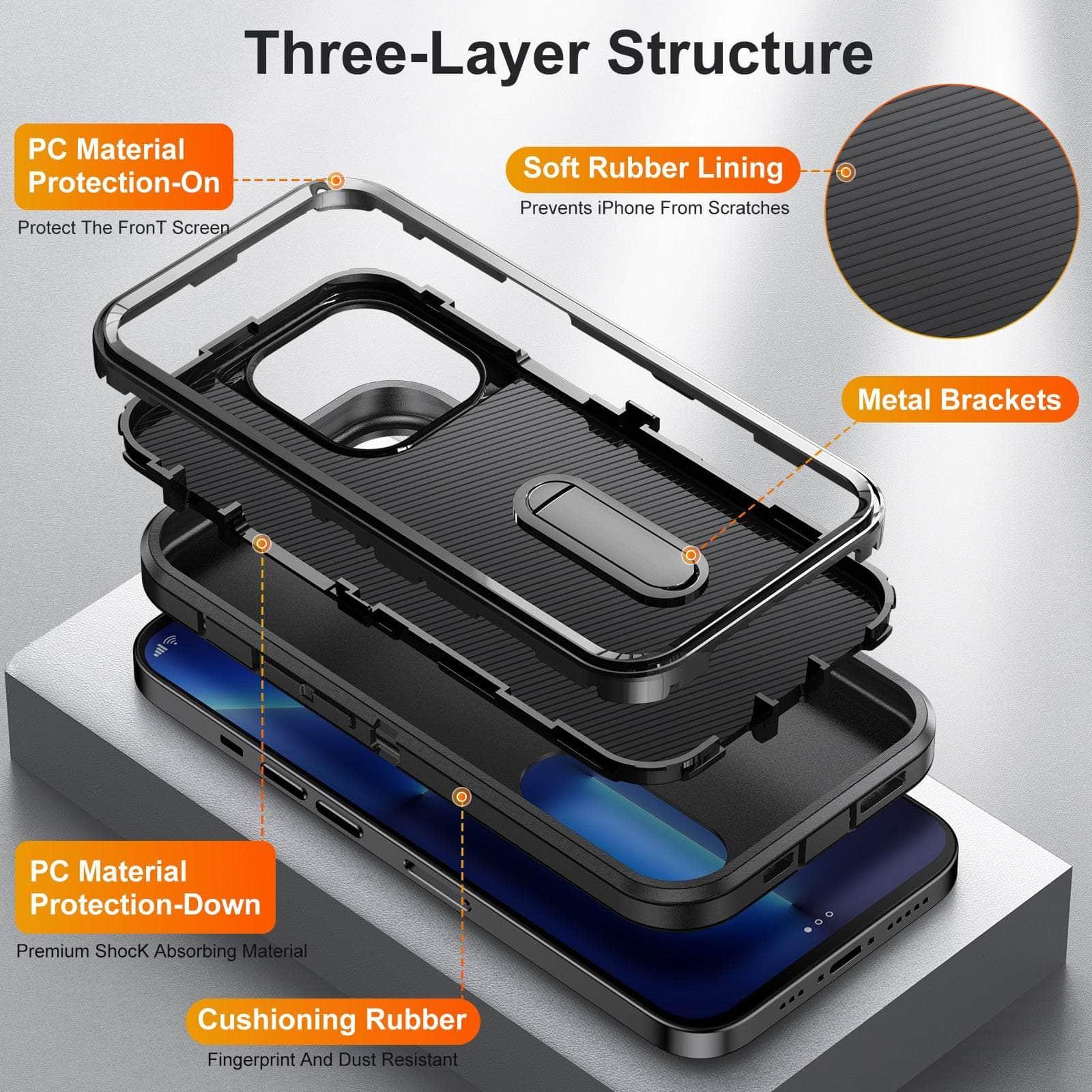 Casebuddy iPhone 15 Pro Heavy Armor Shockproof Defend Case