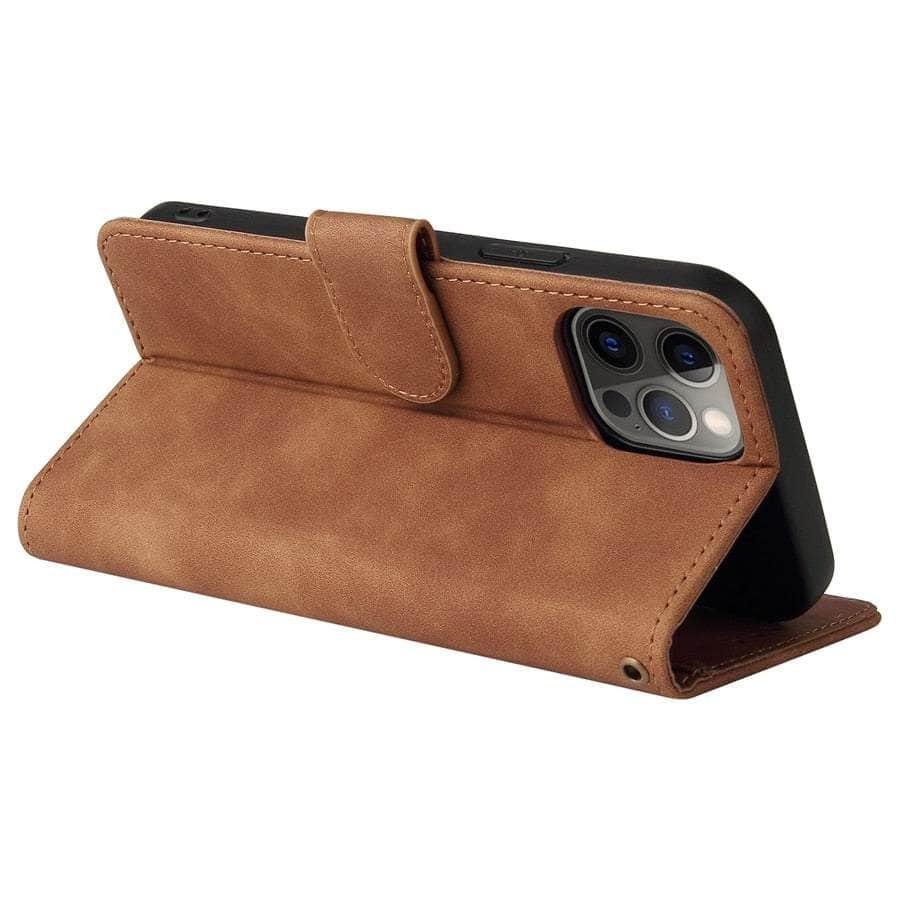 Casebuddy iPhone 15 Pro Leather Wallet Case