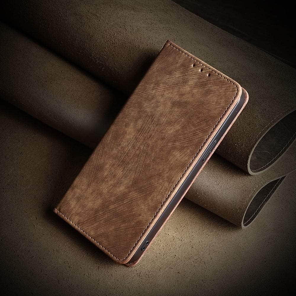 Casebuddy iPhone 15 Pro Luxury Business Vegan Leather Case