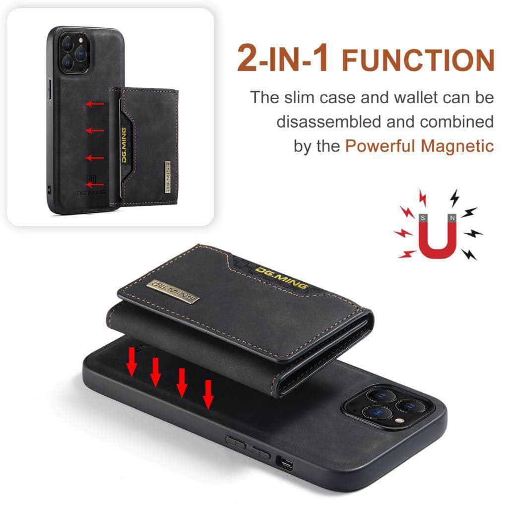 Casebuddy iPhone 15 Pro Magnetic Split Body Wallet Case