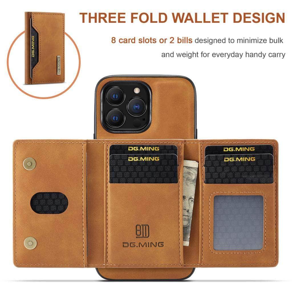 Casebuddy iPhone 15 Pro Magnetic Split Body Wallet Case