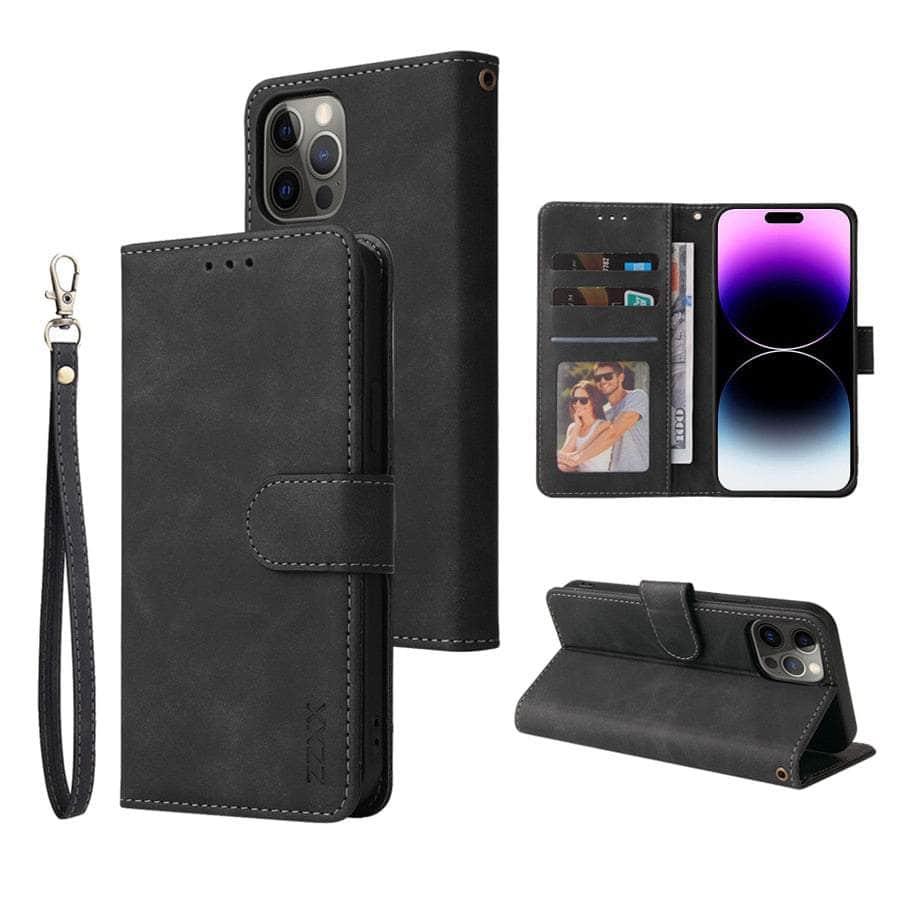 Casebuddy iPhone 15 Pro Max Leather Wallet Case