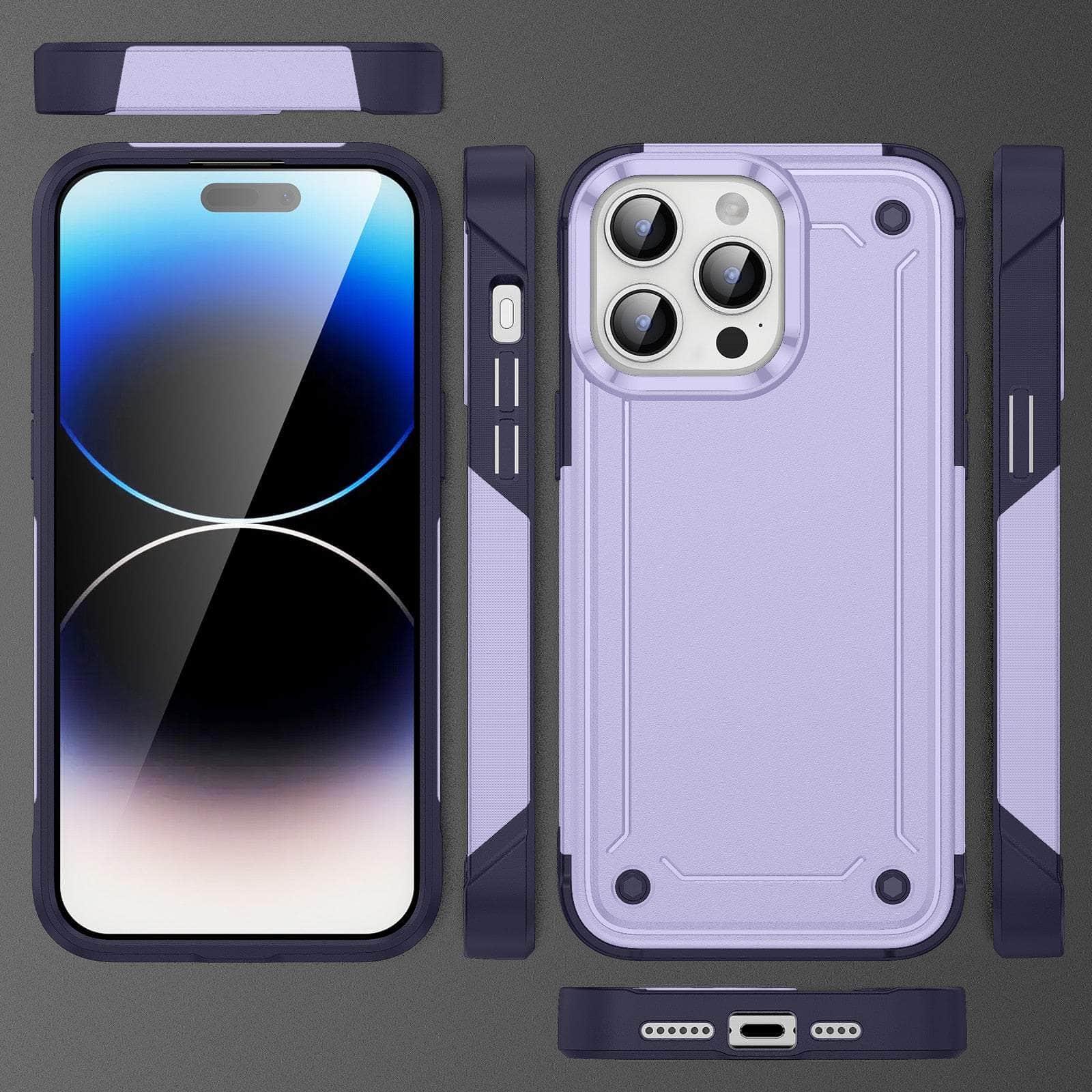 Casebuddy iPhone 15 Shockproof Hard Plastic TPU Bumper