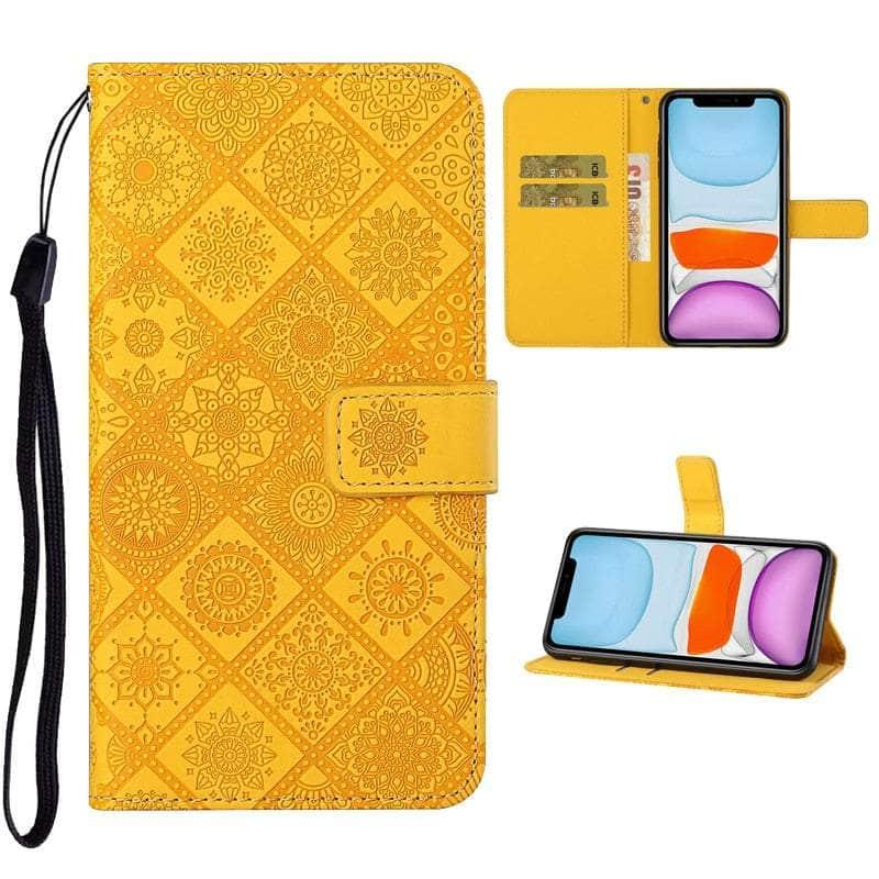 Casebuddy Leather Flip Wallet Galaxy A54 Floral Case