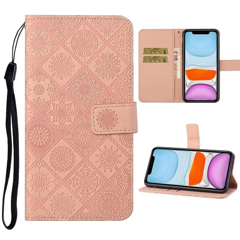 Casebuddy Leather Flip Wallet Galaxy A54 Floral Case