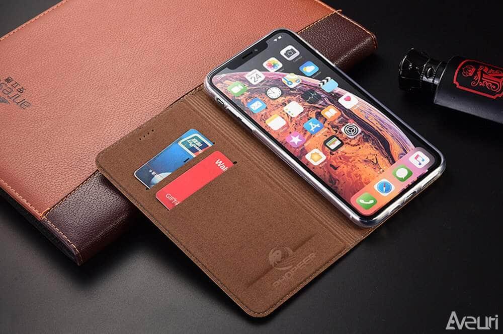 Casebuddy Luxury Galaxy A14 Genuine Leather Flip Case