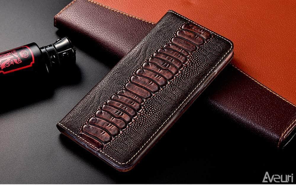 Casebuddy Luxury Galaxy A14 Genuine Leather Flip Case