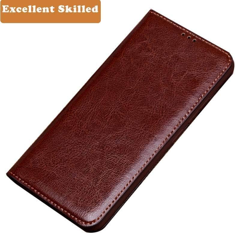 Casebuddy Luxury Real Leather iPhone 15 Wallet Case