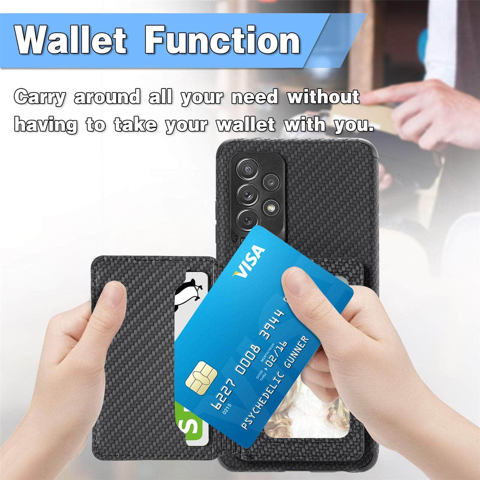 Casebuddy Magnetic Wallet Galaxy A14 Card Holder Cover